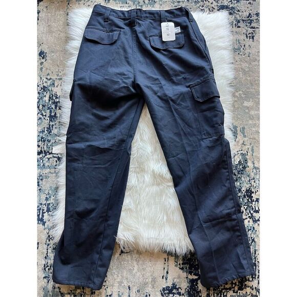 🆕 Tyndale FR Men's Flame Resistant Cargo Pants Navy Blue Workwear 33x32 - Picture 7 of 11